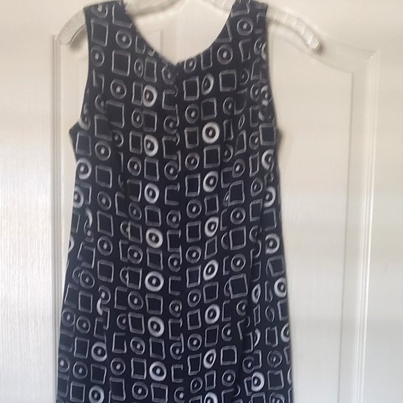 Leslie Fay Long Maxi Dress Sleeveless Black Sz 10 - Picture 2 of 9